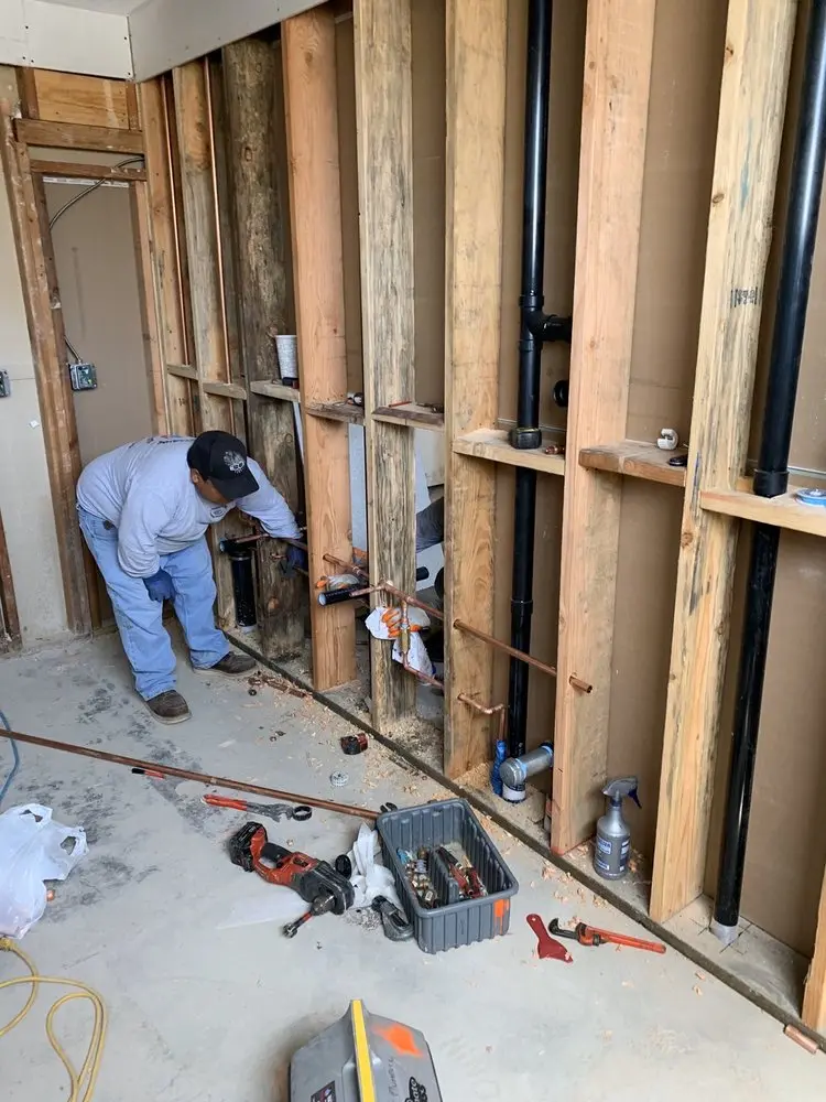 Commercial rough-in plumbing for Water Heater Replacement in Madrona